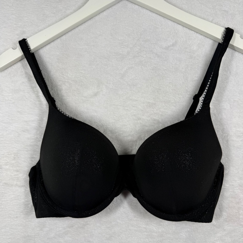 Victoria's Secret Body By Victoria Perfect Shape Bra Black Shimmer 32D